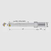 MCTR-F L/D=25 Drill body for lathes and machining centers, L/D = 25, Tool diameter ø28.58 - ø38.1 mm - Big-tools Industrial Supply Tools for Metal Cutting
